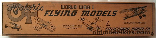 California Model Co 1/16 SE-5A Scout - 19.75 inch Wingspan Balsa Flying Aircraft plastic model kit